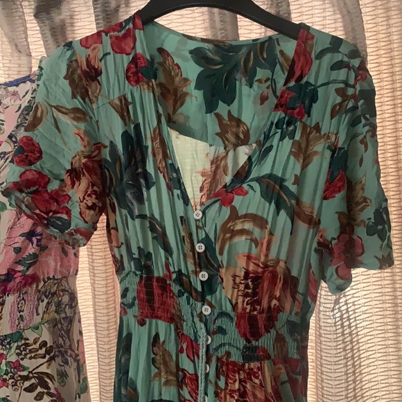 Floral button up maxi dresses - Picture 3 of 6